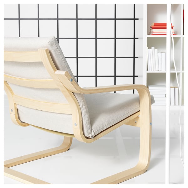 POÄNG - Low-back armchair, natural/beige color/Katorp natural/beige color
