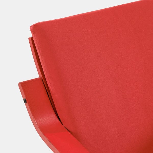 Ikea POÄNG - Low-back armchair, red/Vissle red