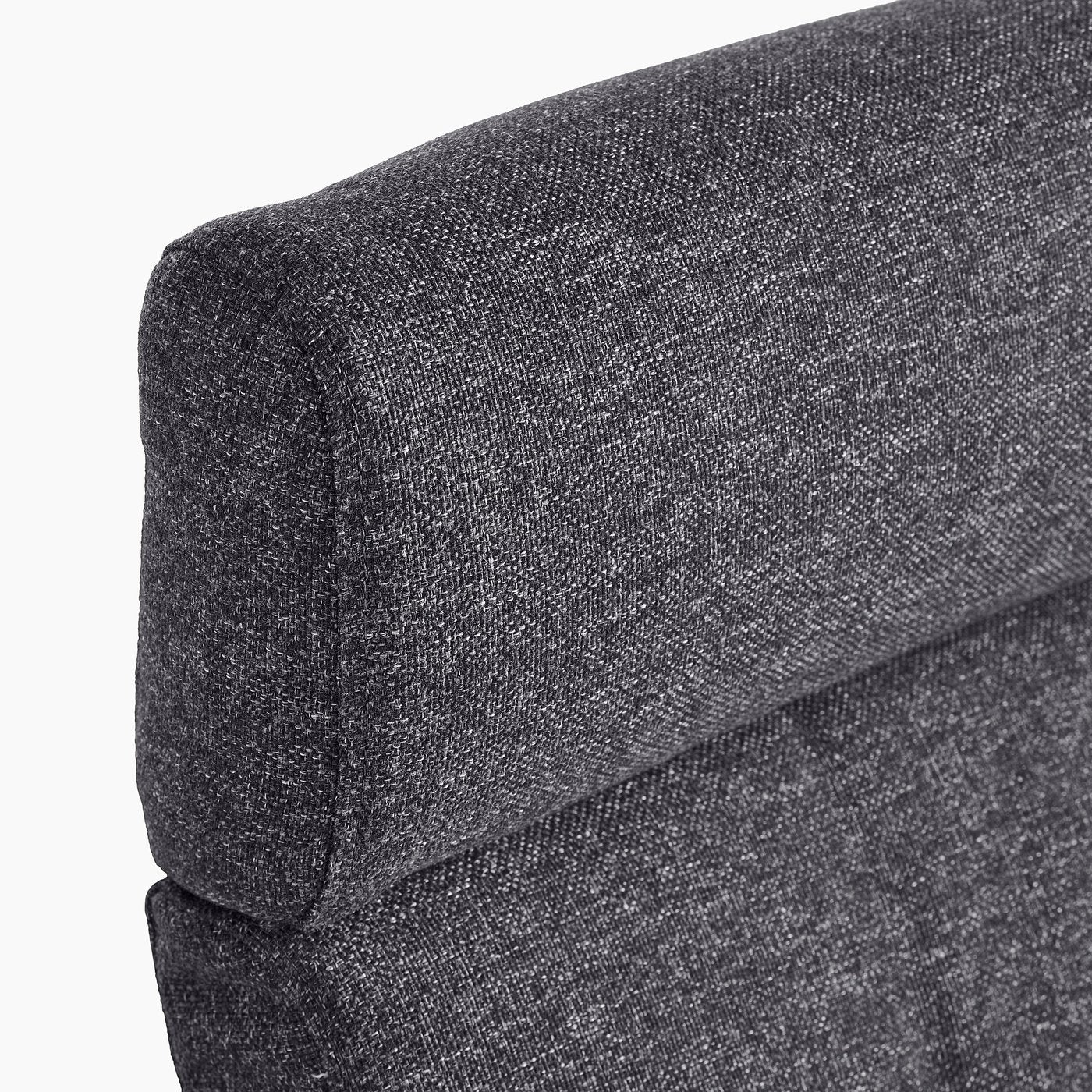 POÄNG armchair and footstool, walnut effect/Gunnared dark grey