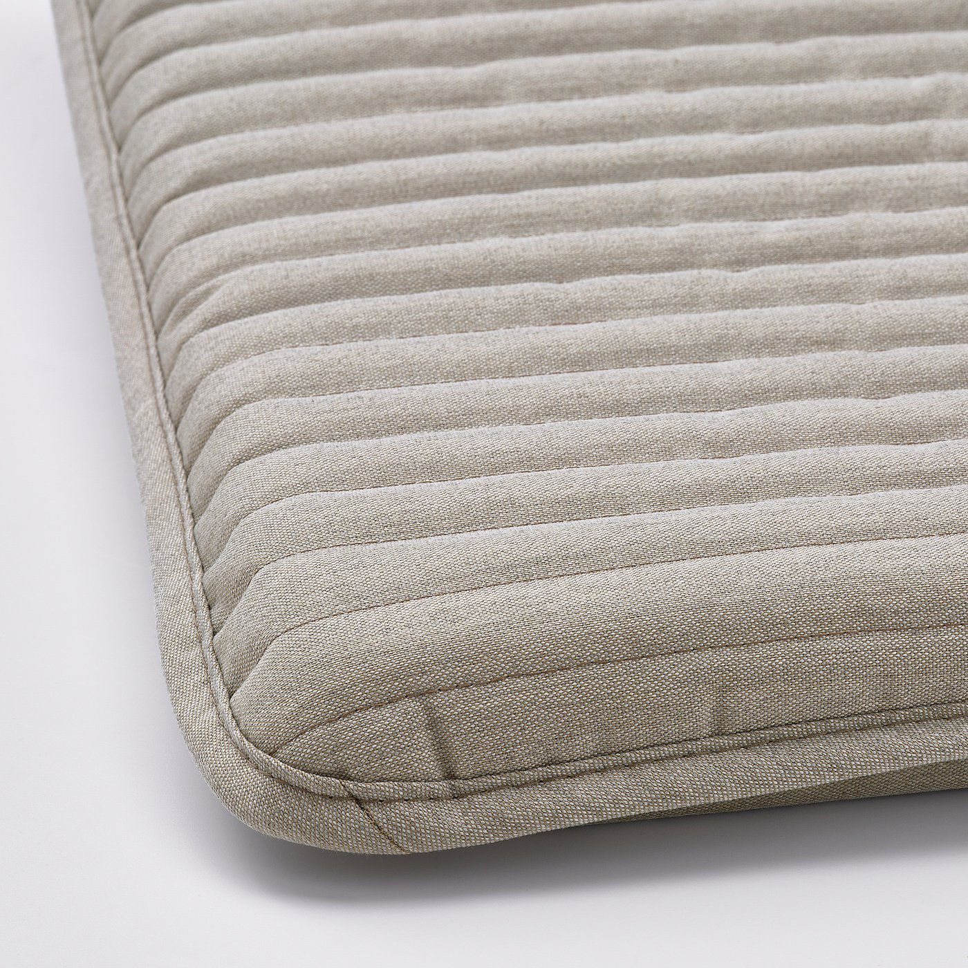 POÄNG armchair and footstool, walnut effect/Knisa light beige