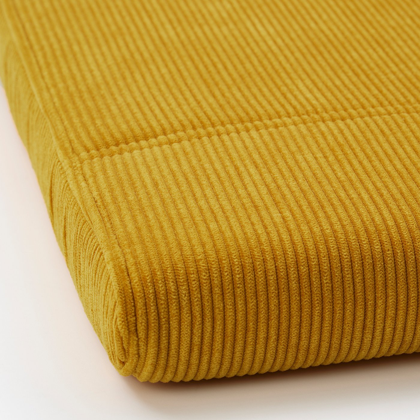 POÄNG armchair and footstool, oak/Kelinge dark yellow