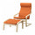 POÄNG - Armchair and Footstool