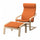 POÄNG - Armchair and Footstool