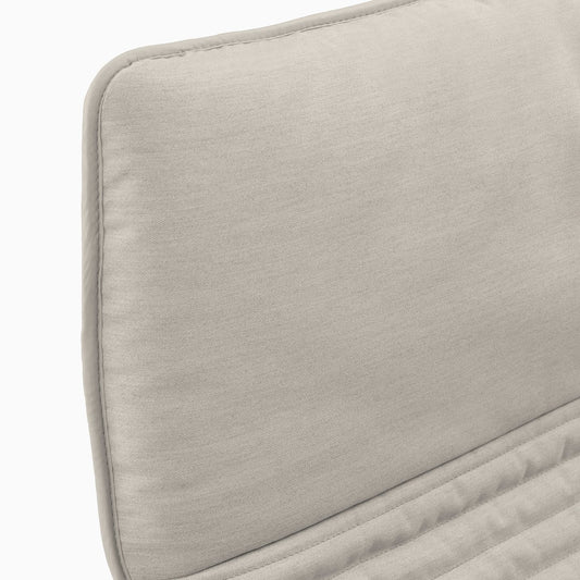 POÄNG armchair, walnut effect/Knisa light beige, 68x100x82 cm