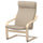 POÄNG armchair, birch veneer/Kelinge beige, 68x100x82 cm