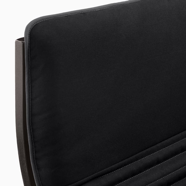 POÄNG armchair, black-brown/Knisa black, 68x100x82 cm