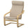 POÄNG armchair, oak/Kelinge beige, 68x100x82 cm