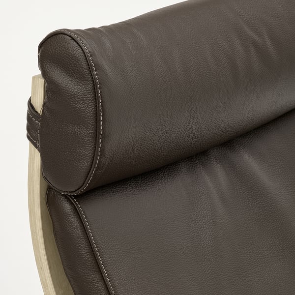 POÄNG - Rocking chair, birch veneer/Glose dark brown ,