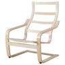 POÄNG armchair frame, birch veneer, 68x94x82 cm