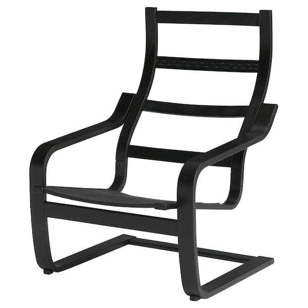 Ikea POÄNG - Frame for armchair, brown-black