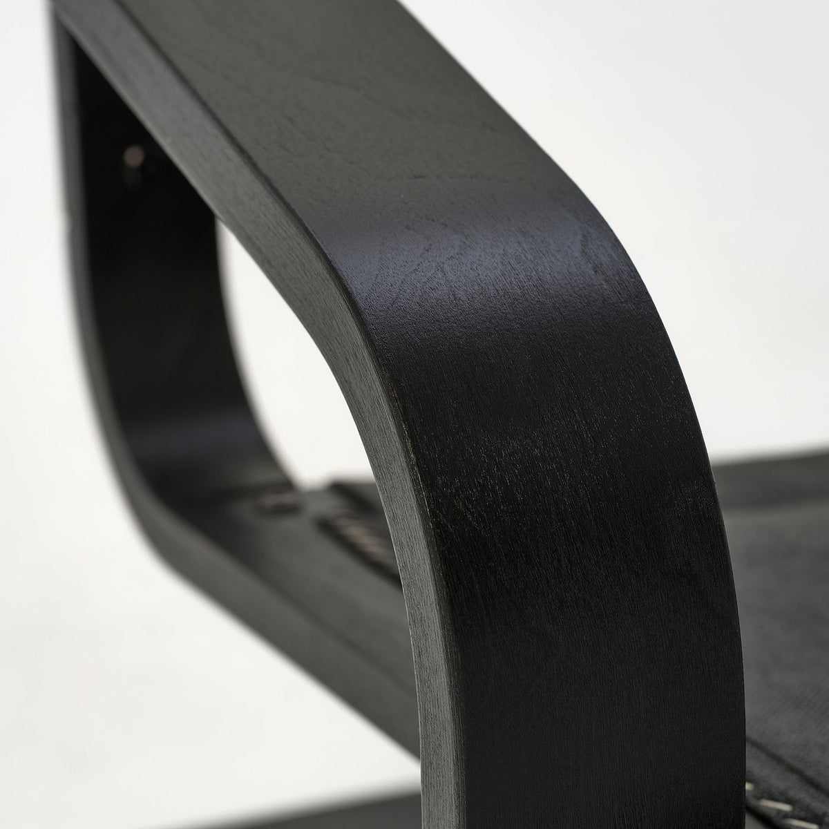 POÄNG armchair frame, black, 68x94x82 cm