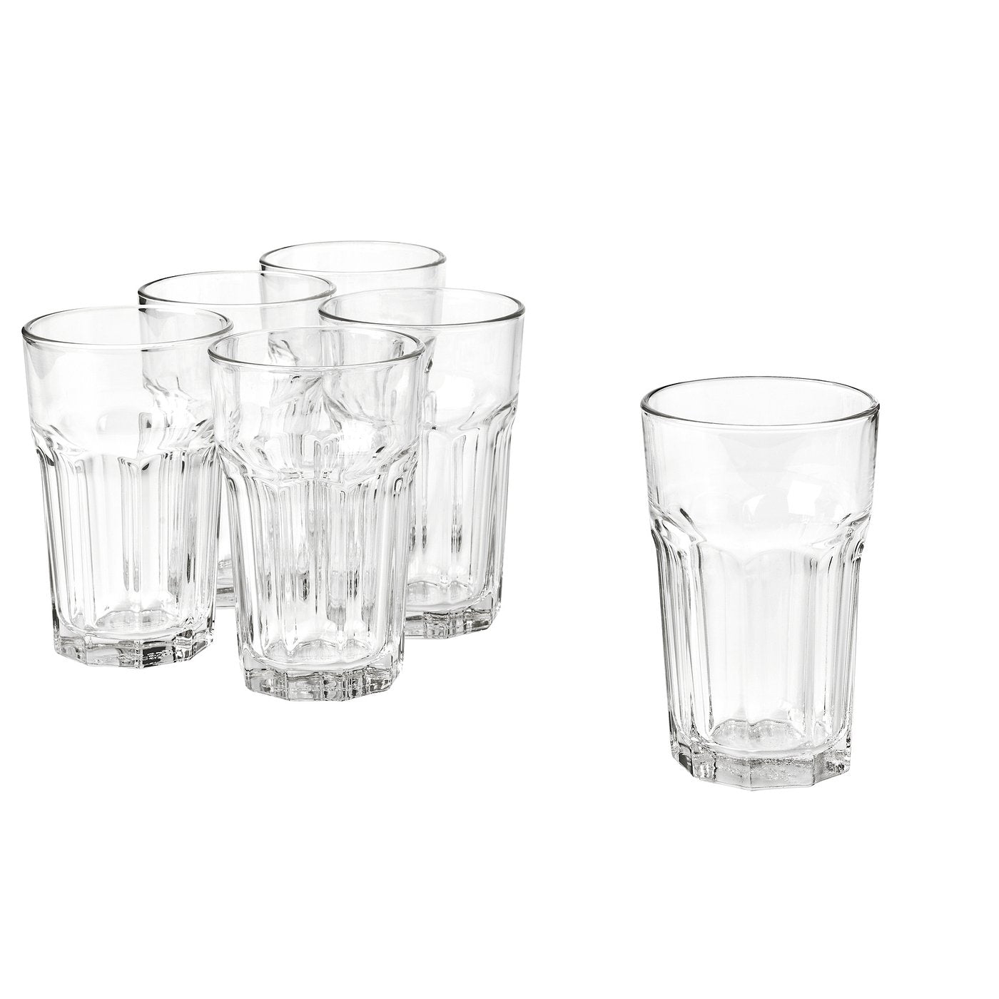 POKAL glass, clear glass, 12 pack
