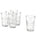 POKAL glass, clear glass, 12 pack