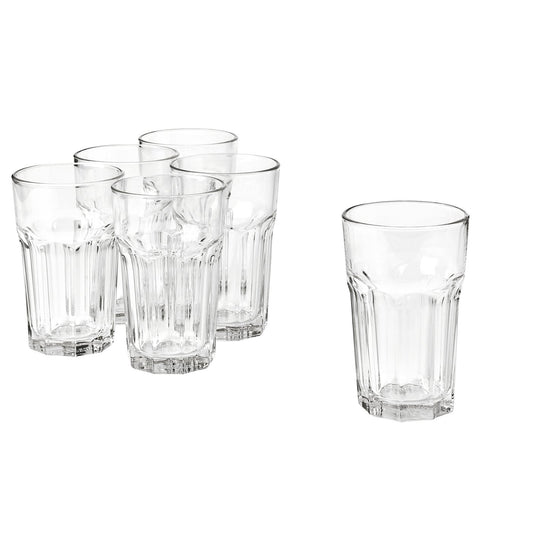 POKAL glass, clear glass, 12 pack
