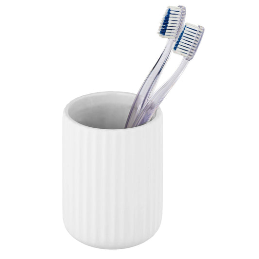 BELLUNO WHITE CERAM TOOTHBRUSH HOLDER