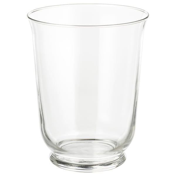 POMP vase/lantern, clear glass, 18 cm