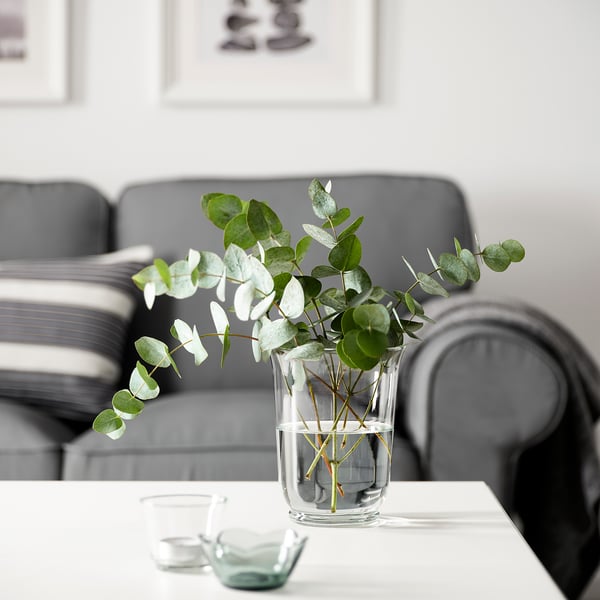 POMP vase/lantern, clear glass, 18 cm