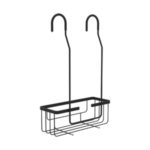 SHOWER ROD BASKET EASY MATTE BLACK