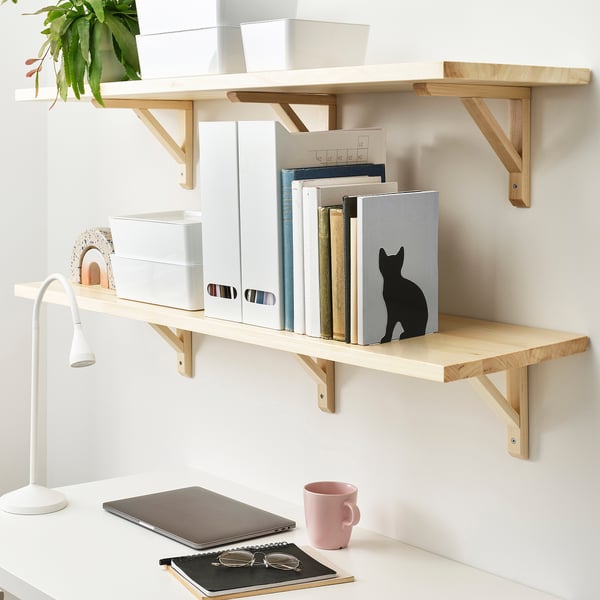 PORTVAKT book-end, black/cat, 12x14.5 cm