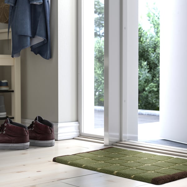 POSTKONTOR - POSTKONTOR Door mat, indoor, green, 40x60 cm