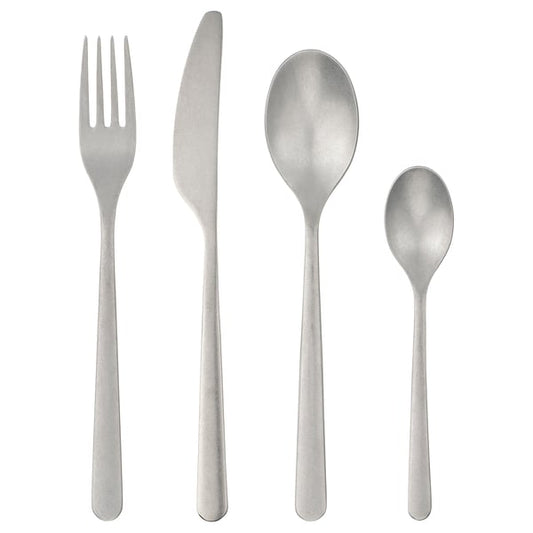 PRAKTBOTIA cutlery service, 16 pieces, stainless steel