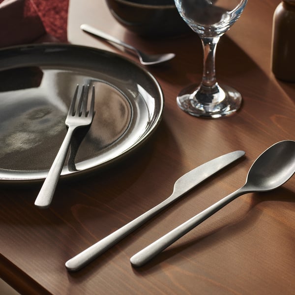 PRAKTBOTIA cutlery service, 16 pieces, stainless steel