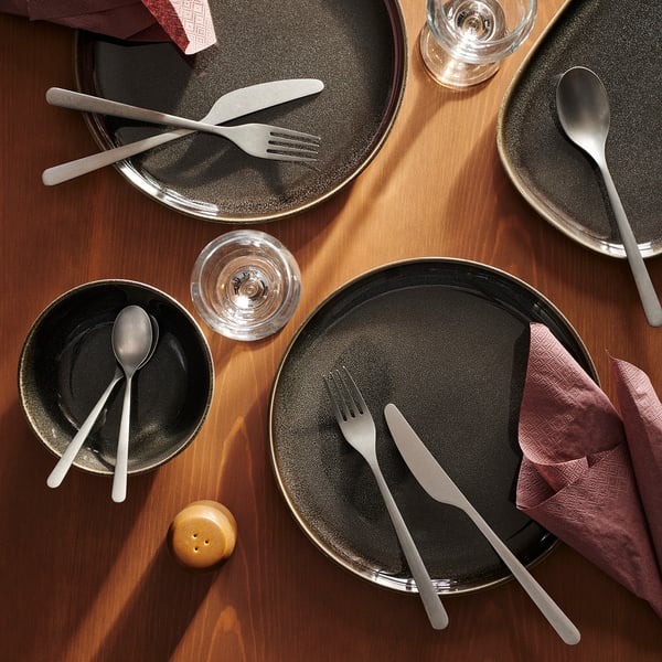 PRAKTBOTIA cutlery service, 16 pieces, stainless steel