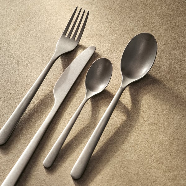 PRAKTBOTIA 16-piece cutlery set, stainless steel