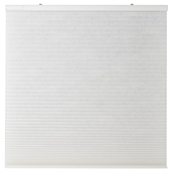 PRAKTLYSING cellular blind, smart wireless/battery-operated white, 140x195 cm