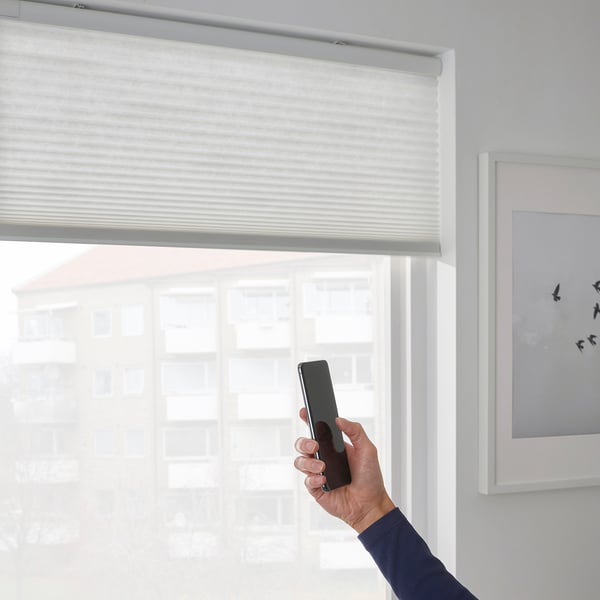 PRAKTLYSING cellular blind, smart wireless/battery-operated white