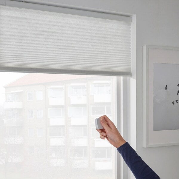 Ikea PRAKTLYSING Cellular blind wireless/batteryoperated white 120x195 cm ,