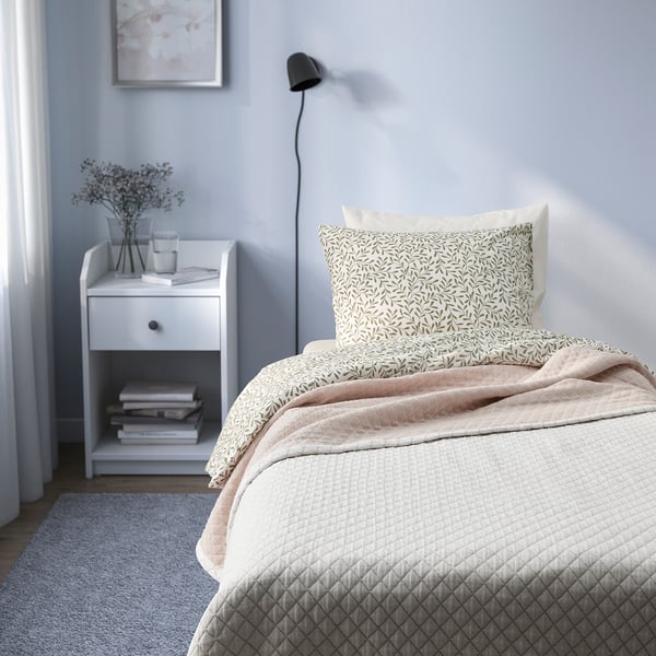 PRAKTVIAL bedspread, off-white, 160x250 cm