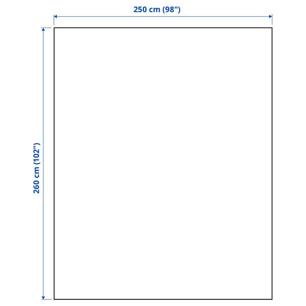 PRAKTVIAL - Bedspread, off-white,260x250 cm