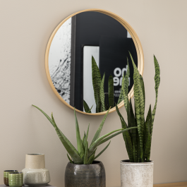 NORDIK MIRROR NATURAL WOOD D62 CM