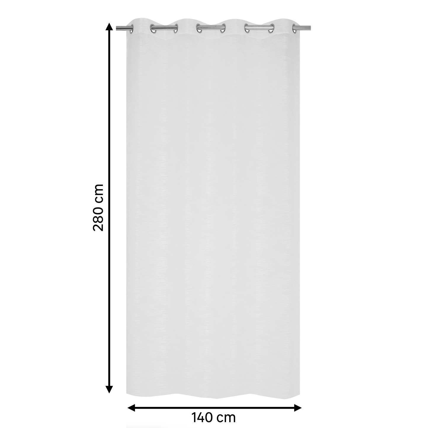 Bricocenter MARYNE WHITE FILTER CURTAIN 140X280CM WITH EYELETS