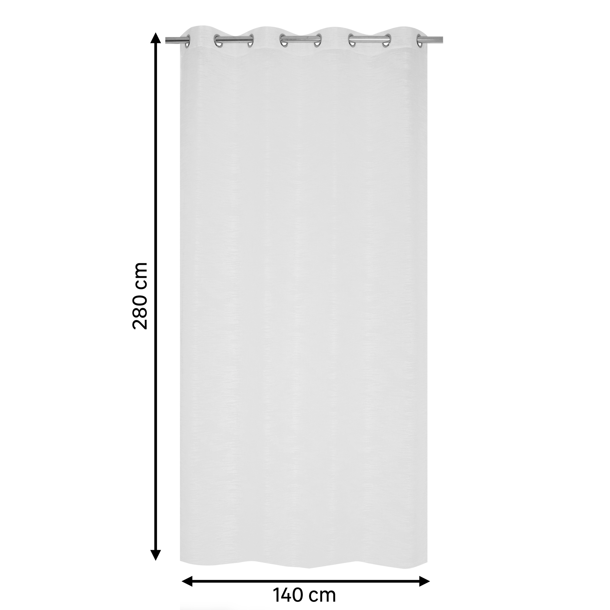 Bricocenter MARYNE WHITE FILTER CURTAIN 140X280CM WITH EYELETS