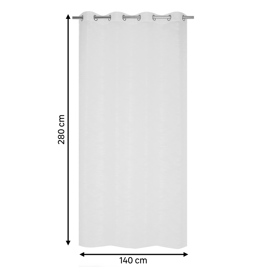 Bricocenter MARYNE WHITE FILTER CURTAIN 140X280CM WITH EYELETS