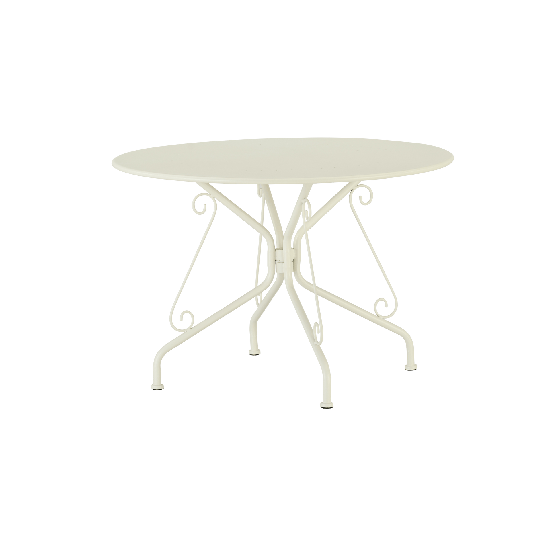 Bricocenter NATERIAL ROMEO ALUMINUM DINING TABLE D110CM CREAM