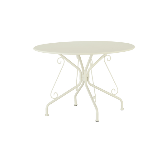 Bricocenter NATERIAL ROMEO ALUMINUM DINING TABLE D110CM CREAM