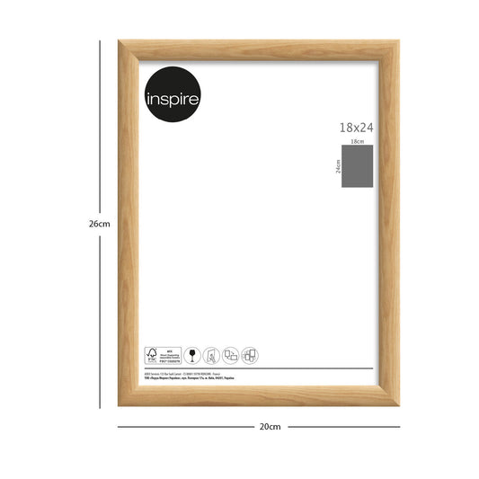 Bomberino frame, 18x24 cm, oak wood