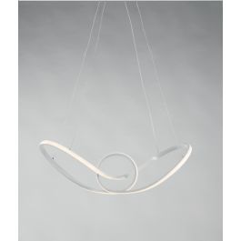 ADELAIDE CHANDELIER METAL WHITE LED45W 64X25 CM NATURAL LIGHT