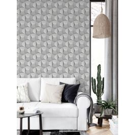 3D METALLIC CUBES WALLPAPER 53CMX10.5 MT