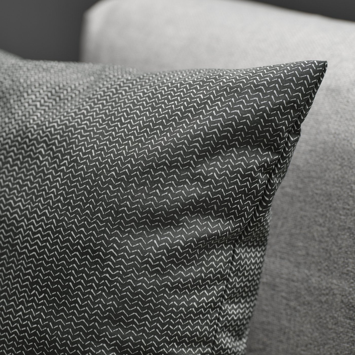 PROFETBLOMMA cushion, anthracite, 50x50 cm