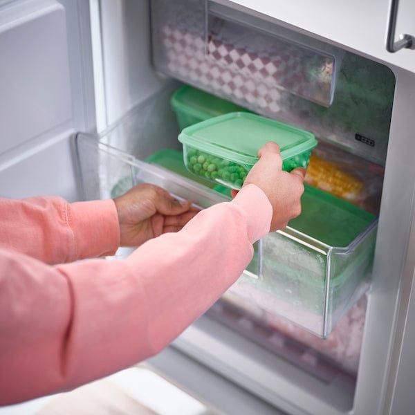 Ikea PRUTA - Set of 17 alim containers with lids, green