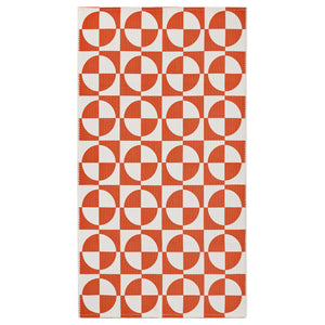 PUBLIKVÄRD rug, flatwoven, orange/circle pattern, 80x150 cm