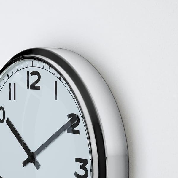 PUGG wall clock, stainless steel, 32 cm