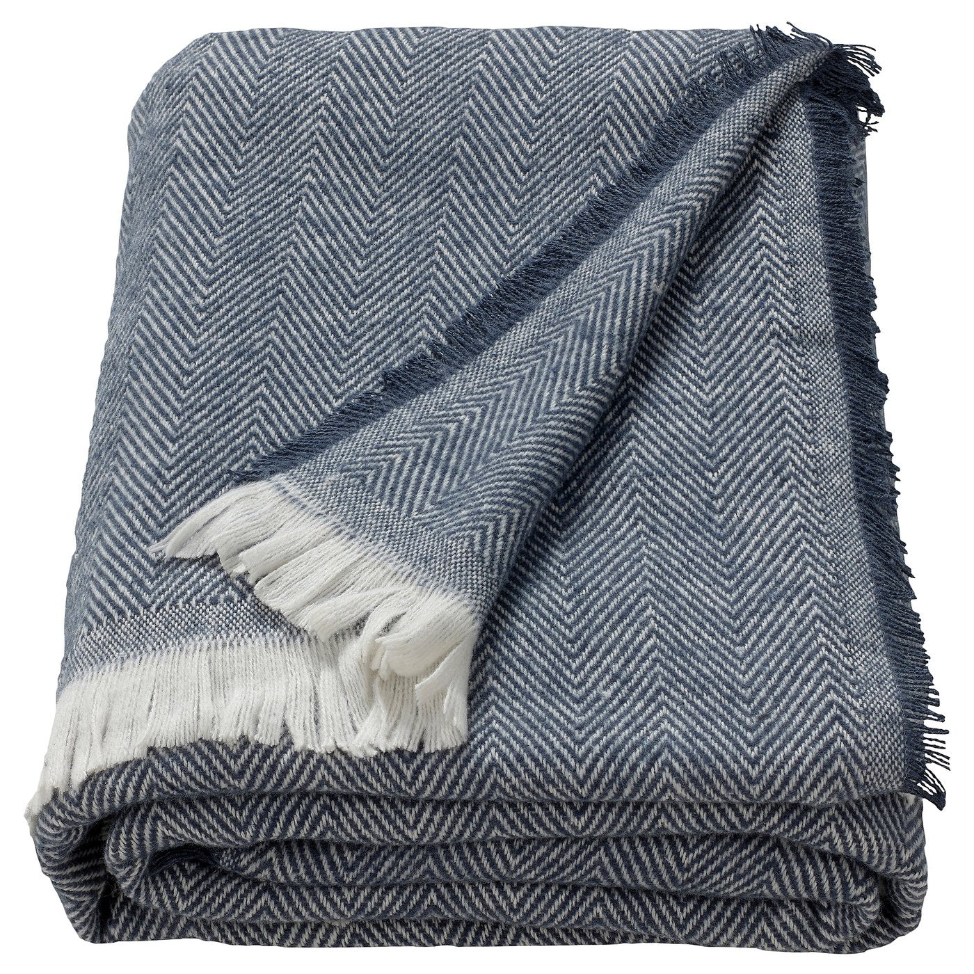 PUKVETE throw, blue, 130x170 cm