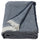 PUKVETE throw, blue, 130x170 cm