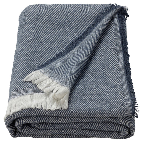 PUKVETE throw, blue, 130x170 cm
