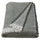 PUKVETE throw, grey, 130x170 cm
